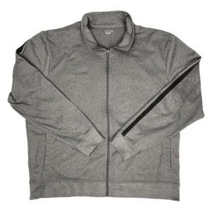 BCG Men's Fleece Pullover Size X Large-  Full Zip Long Sleeve Gray